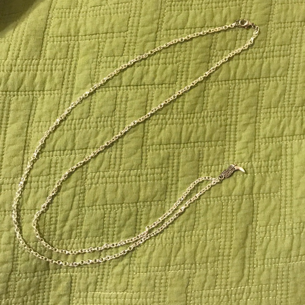 Boot necklace 16.5 inches long, new